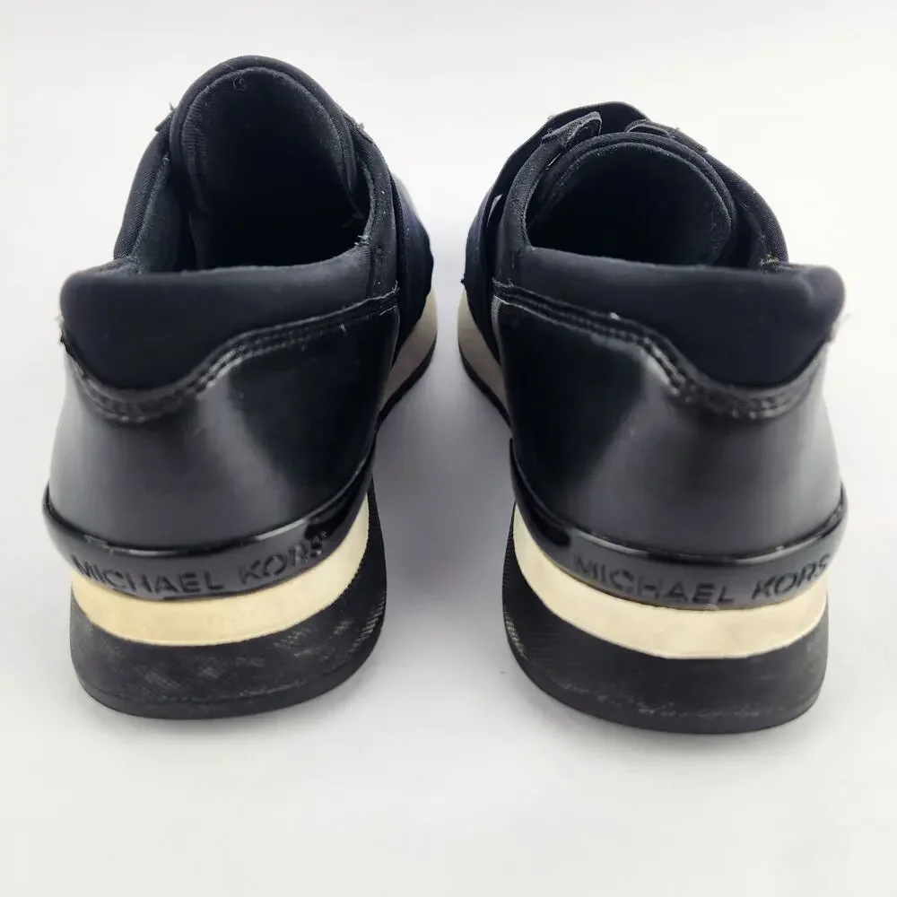 Michael Kors Felix, Black slip-on white siding, Trainer Sneakers Black 8M